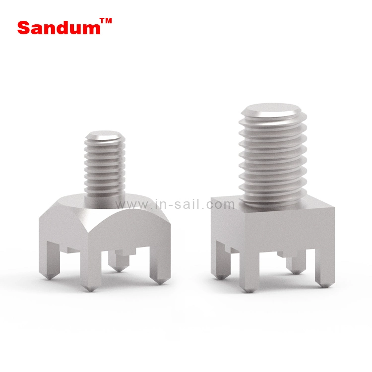 PCB Press-Fit Block PCB Connector Nut, Full Plain for Cable and Fuse Fixing 7461097