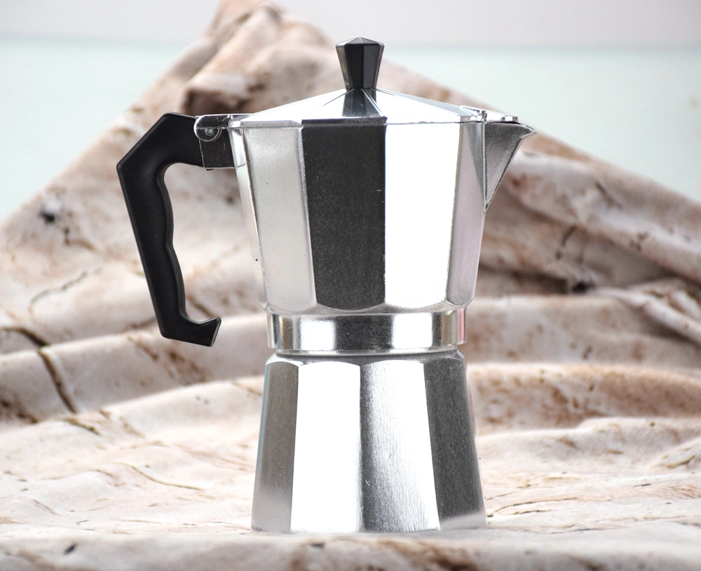 مع قدر من الألومنيوم الإيطالي المخصص Espresso Aluminium Moka سعة 300 مل من Ecocoffee