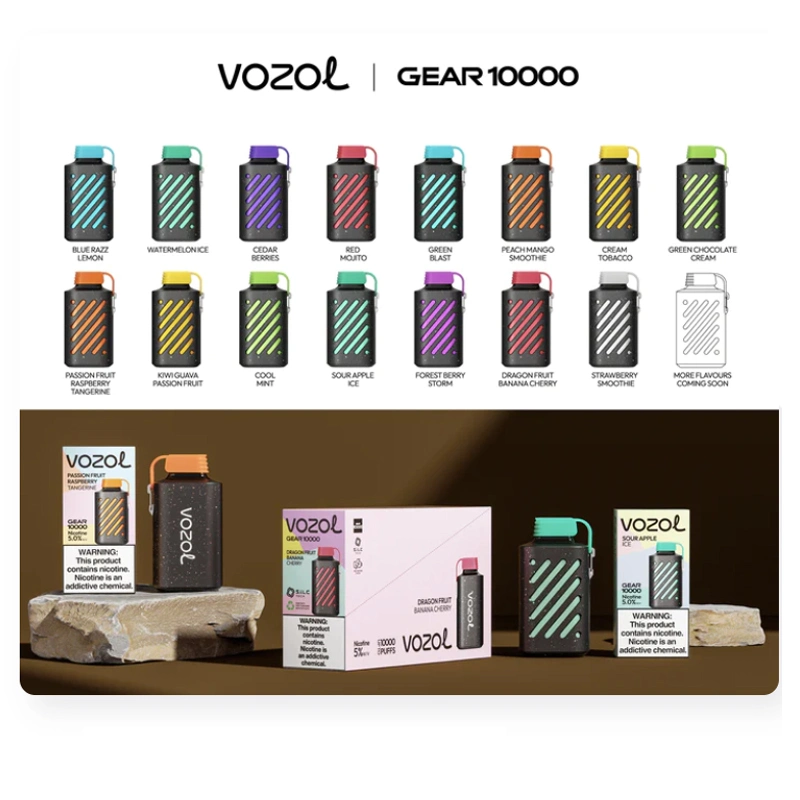 2023 Original Vozol Gear 6000 10000 Puffs Disposable Vape Pen Vapes Pod E-Cigarette