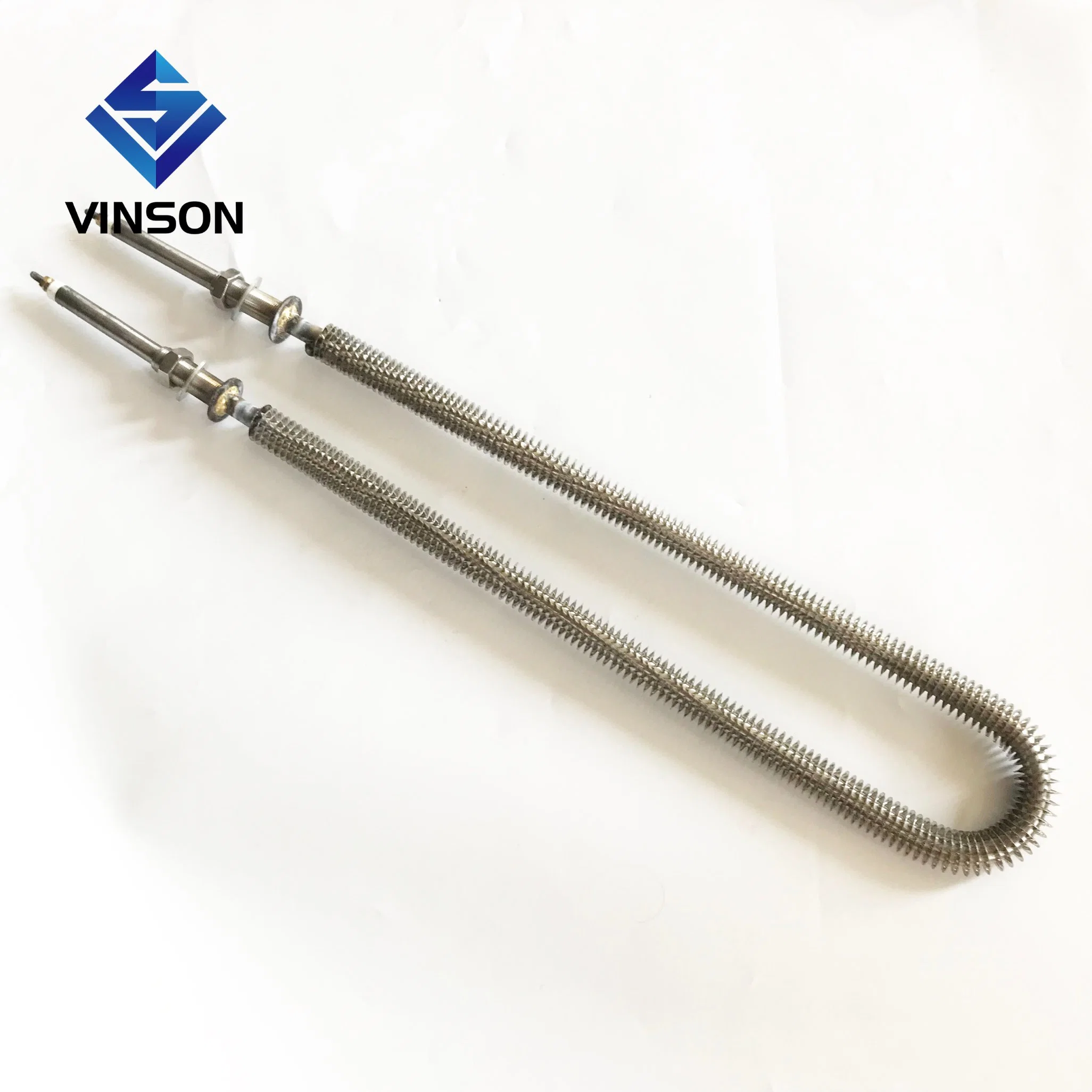 Tubo de calentamiento de aire comprimido con aletas de Vinson para curado por sublimación de tintura Calentador Horno Calentador eléctrico de aluminio