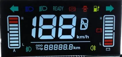 Benutzerdefiniertes VA 7-Segment-Farb-LCD-Display für die Luftqualität in Innenräumen Tester