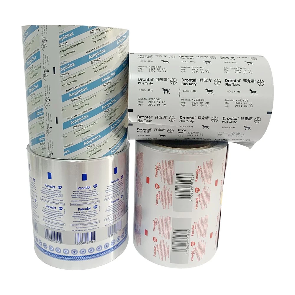 Printed Ptp Pharmaceutical Aluminium Foil Blister Packing Tablets