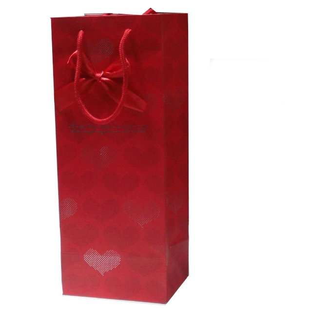 Personalized Slim Handle Bag Shopping Wine Packaging