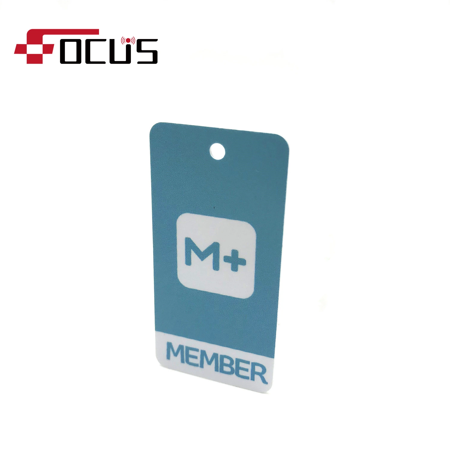 13.56MHz Customized Size Plastic PVC RFID Key Card with Hole Punch