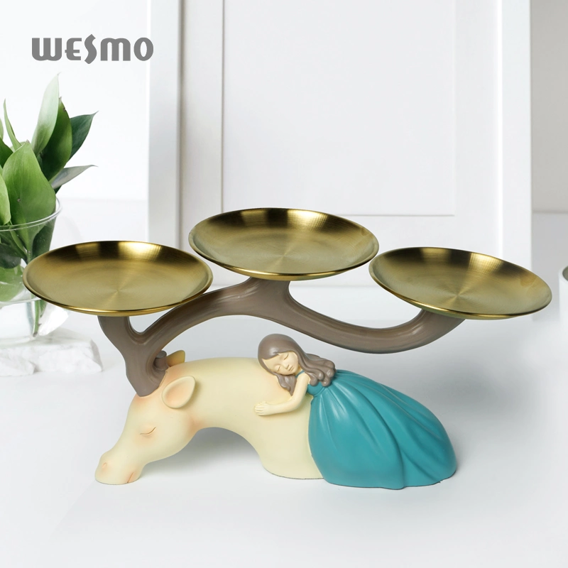 Multifunctional Key Snack Tray Office Gift Ornament Decoration for Home Table Decoration