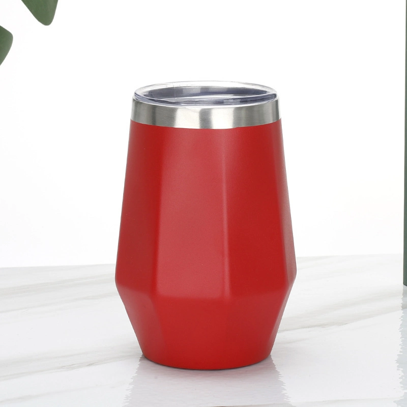 Swig Octagon Diamond Shape Stainless Steel Insulated Vacuum Red Win Cup