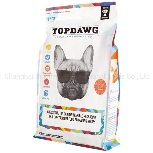 Custom Matte Aluminum Foil Bag Cat Dog Pet Food Branded Plastic Bags Standing Pouch