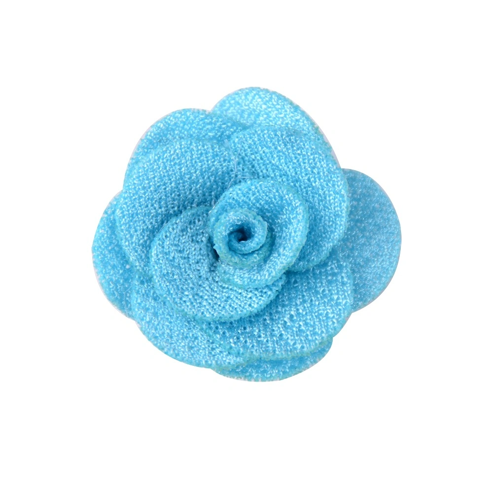 Großhandel/Lieferant 3 Cm Mini Handgefertigte Tuch Blumen Kopf Blume Zubehör Schuhmütze Taschen Accessoires