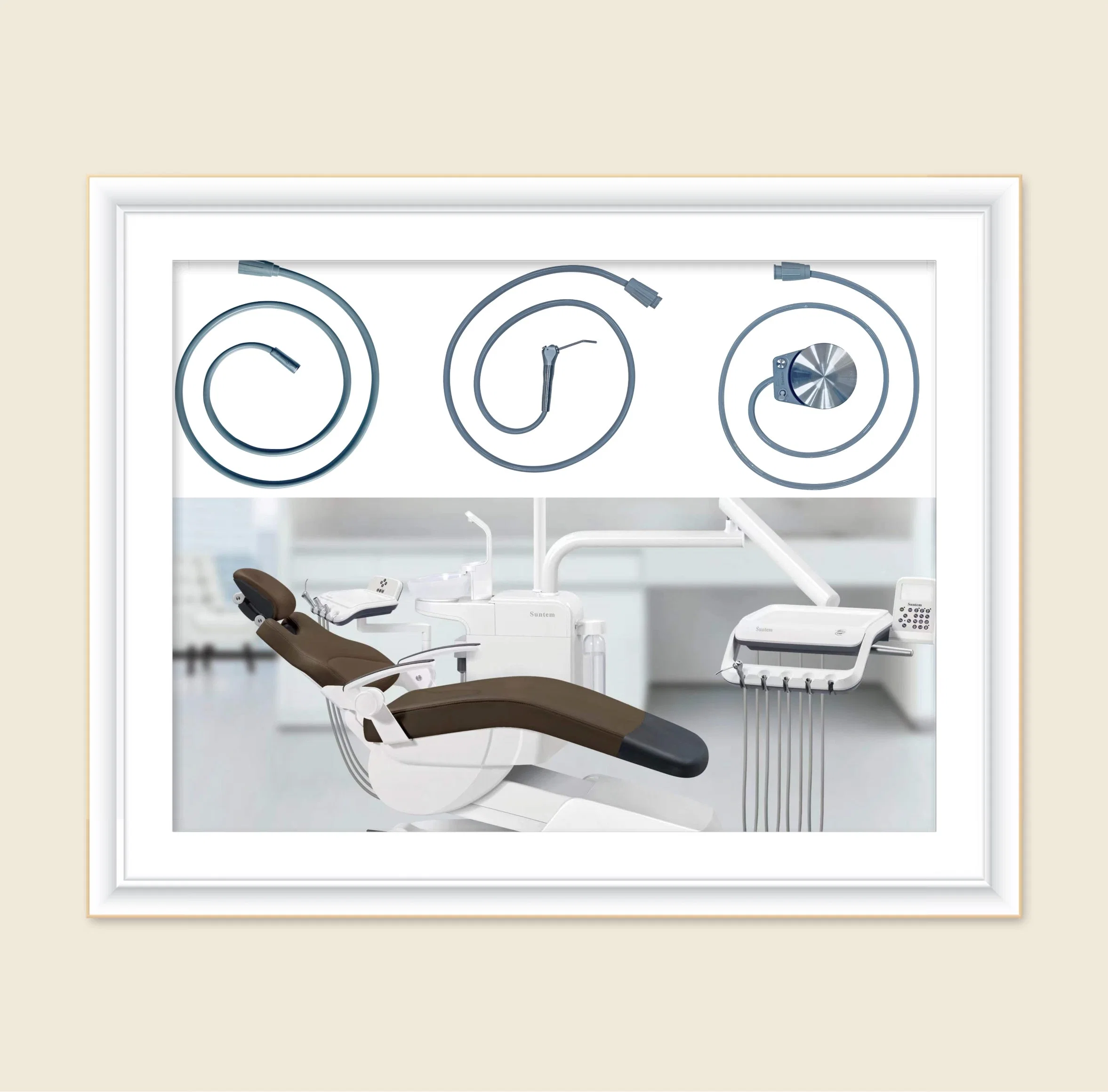 Suntem Hot Sale Useful Design Dental Unit with Soft Eco-Leather Cushion