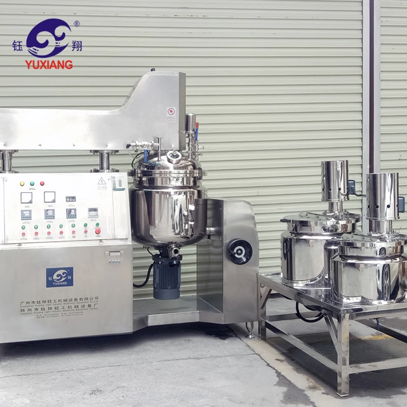 50L Stainless Steel Homogenizing Emulsifier Machine High Efficiency Electricity Steam Heating Vacuum Emulsifying Mixer