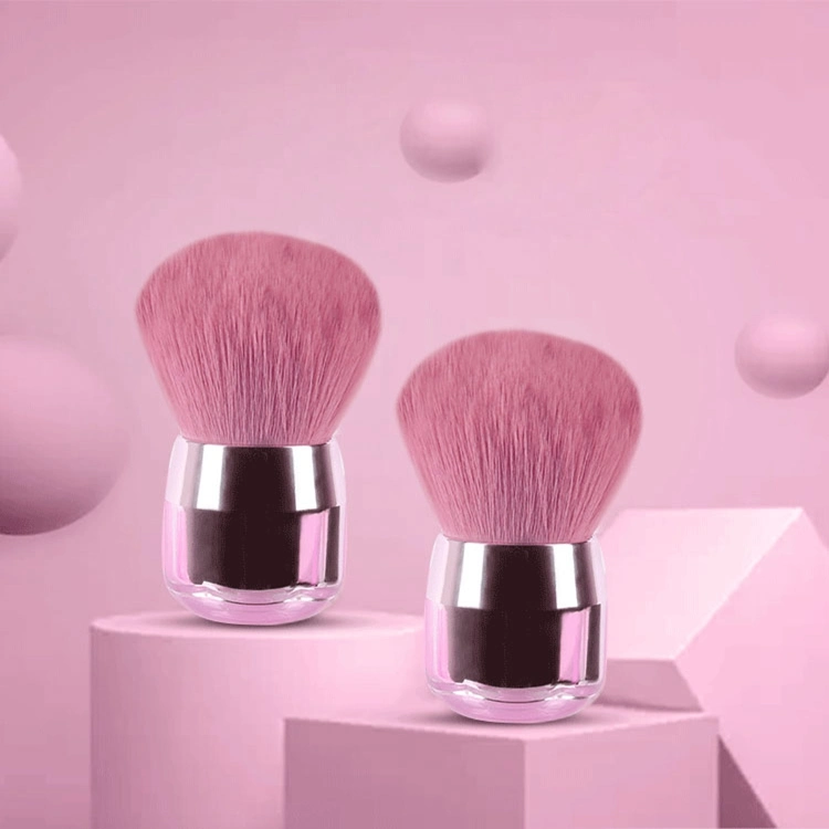 Rose Gold Round Body Flat Blush Brush Makeup Foundation Brush Single Powder Brush