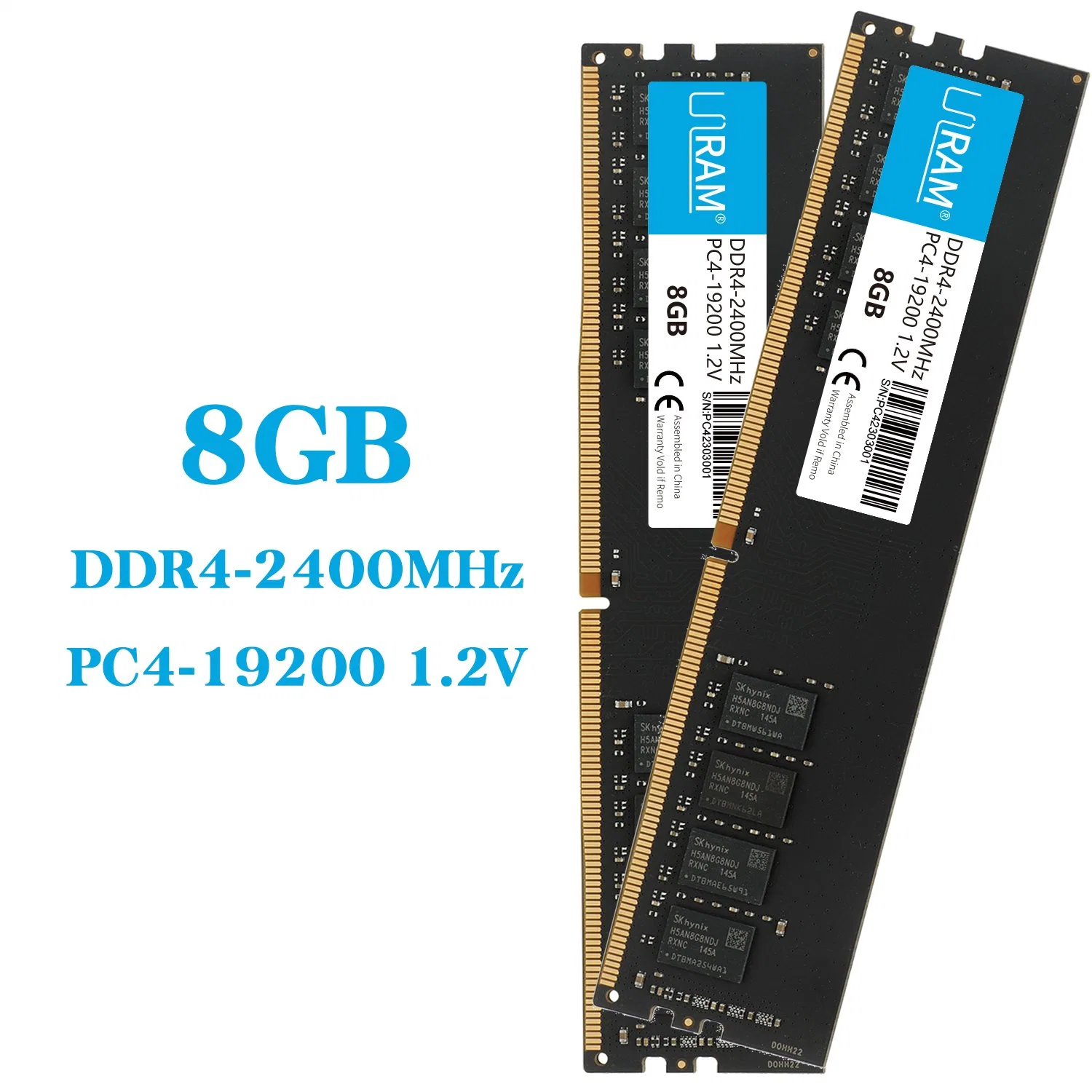 ذاكرة DDR RAM سعة 8 جيجابايت لـ DDR4 بسرعة 2400 ميجاهرتز PC4-19200 1.2 فولت للكمبيوتر المكتبي