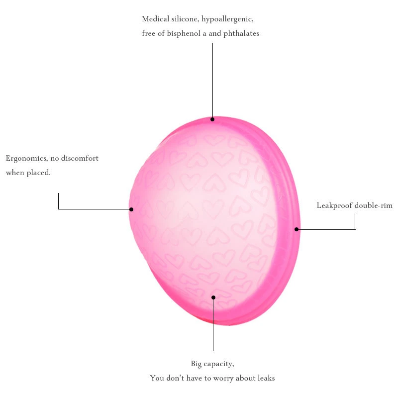 Eco-Friendly and Convenient Silicone Menstrual Disc Female Period Hygiene Disc