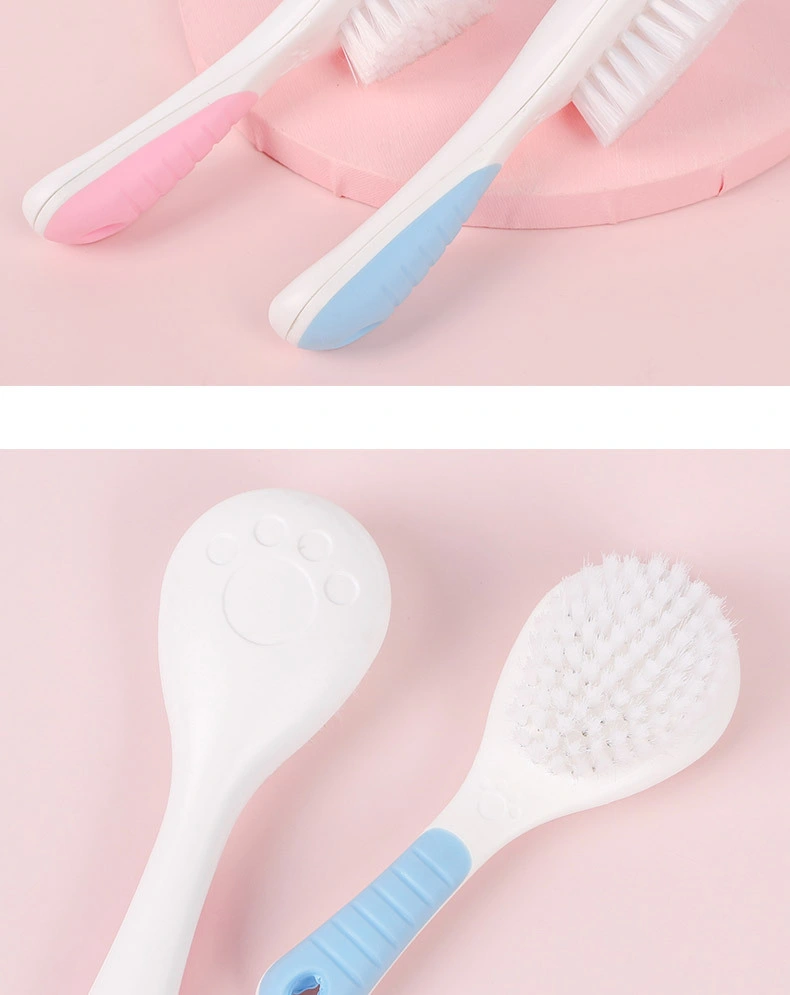 Pet Bath Special Brush Hair Combing Pet Nylon Brush Dog Gromming Claw Print Modeling Skid Pet Comb