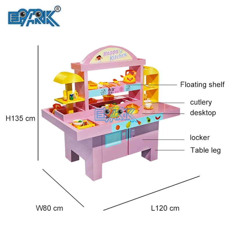 Mini Pretend Toys for Girls Modern Spraying Mist Kitchen Happy Kitchen