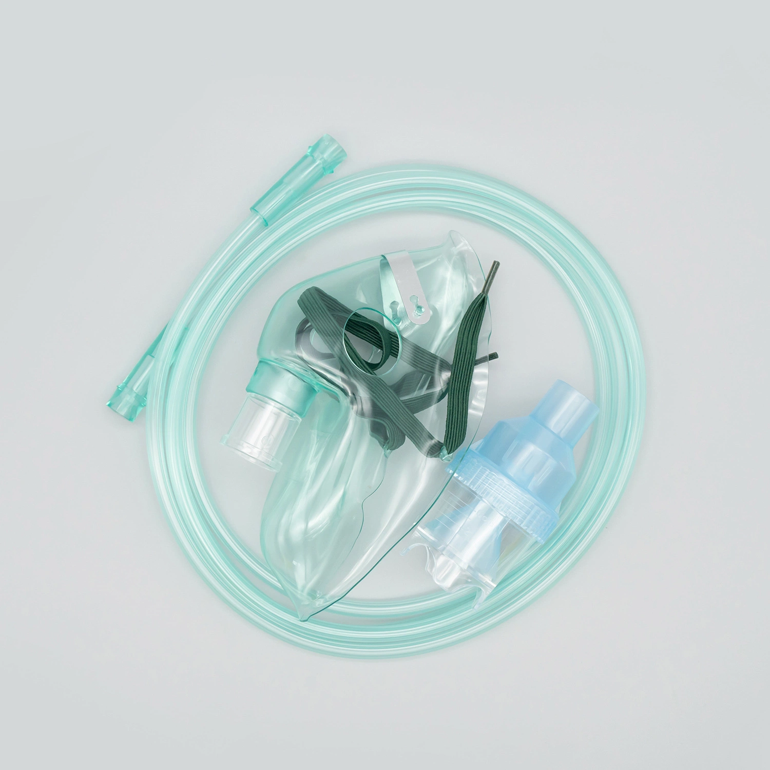 Vert clair, transparent adulte, enfant, nourrisson tubes endotrachéaux masque d'oxygène médical