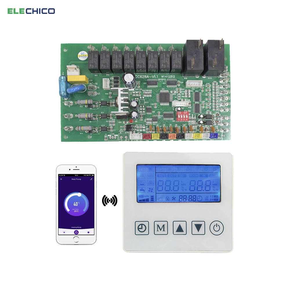 China Factory Customized Commercial Air Source Ground Source Water Heater Swimming Pool Heat Pump Controller Control Board PCB PCBA