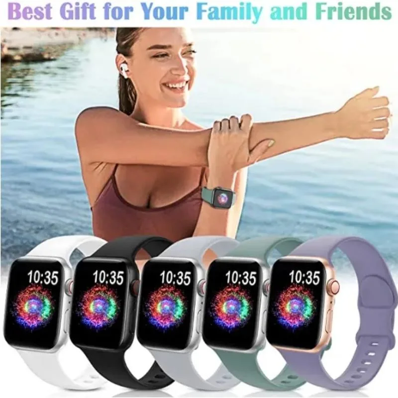 Fashion Silikon Armband Sport Fitness für Apple Watch