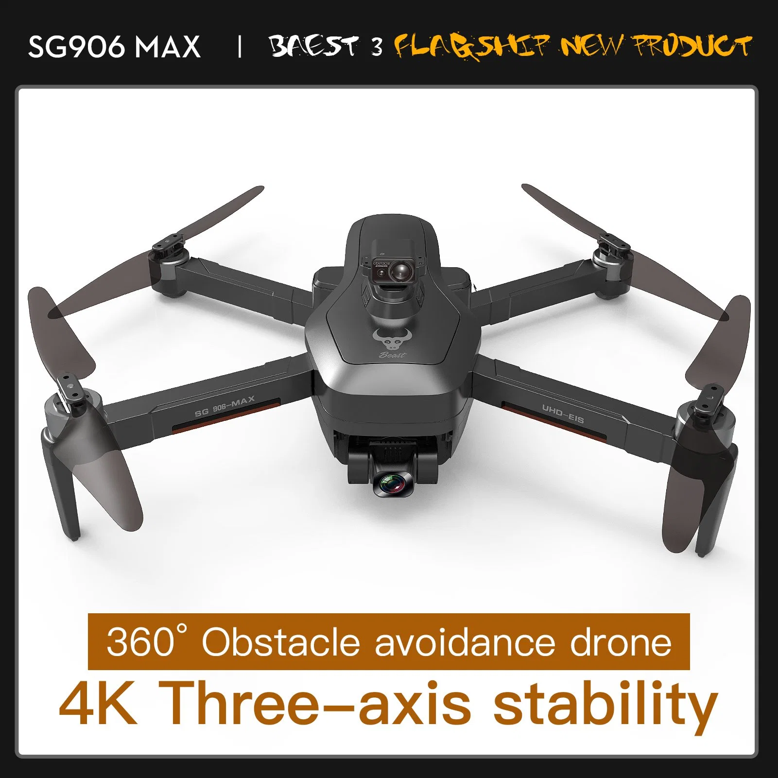 ZLL Sg906max Bestia 3 Drone plegable láser obstáculo Avoidance RC Quadcopter GPS avión EIS 3-Axis Gimbal avión Quadcopter con 2pcs Pilas