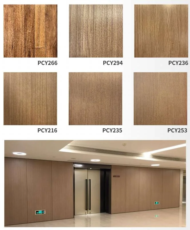 Wood Pattern PVC Film Coated Steel Sheet Color Laminated Steel Plate for Wall Panel