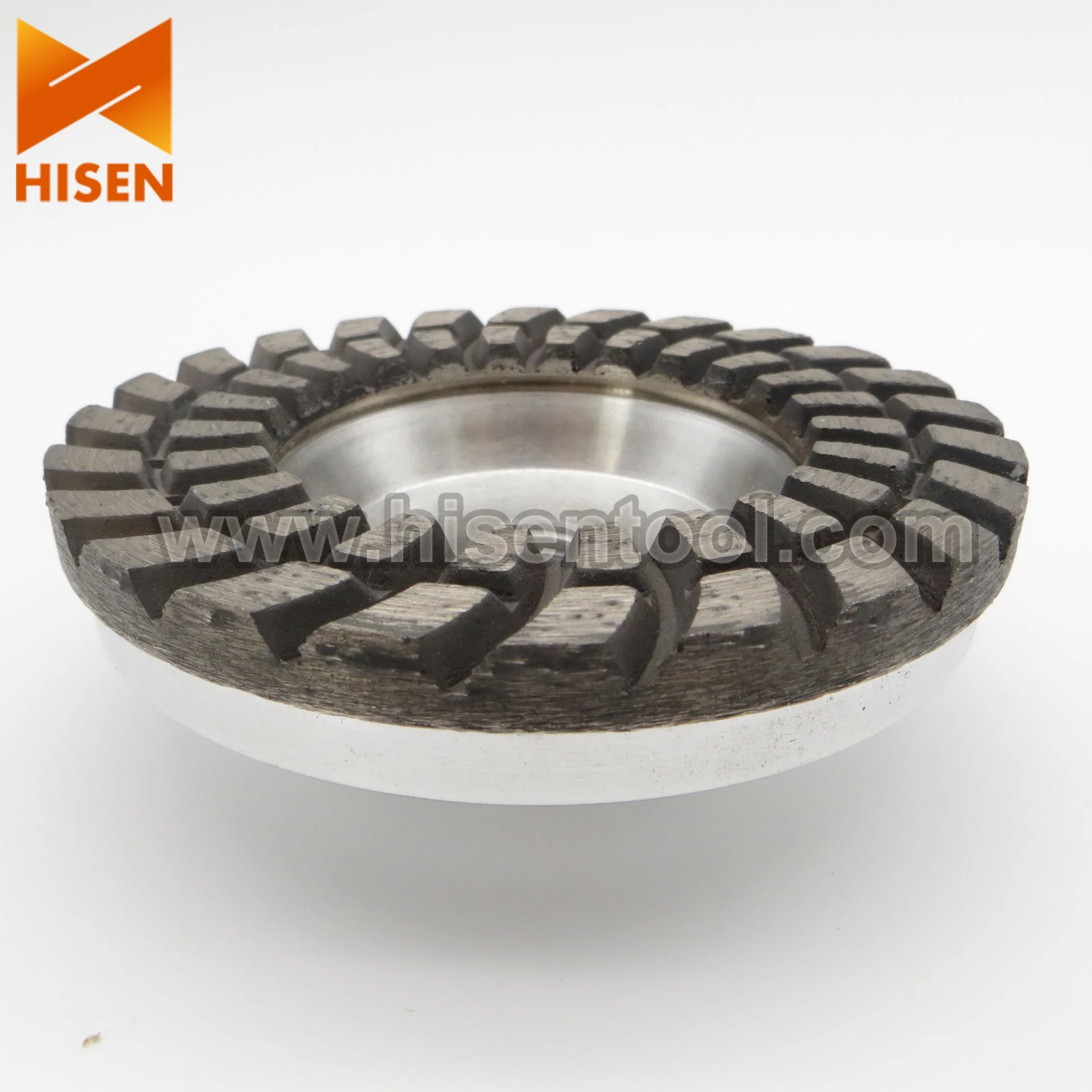 100mm Aluminum Base Diamond Turbo Cup Wheel with 5/8"-11 Thread