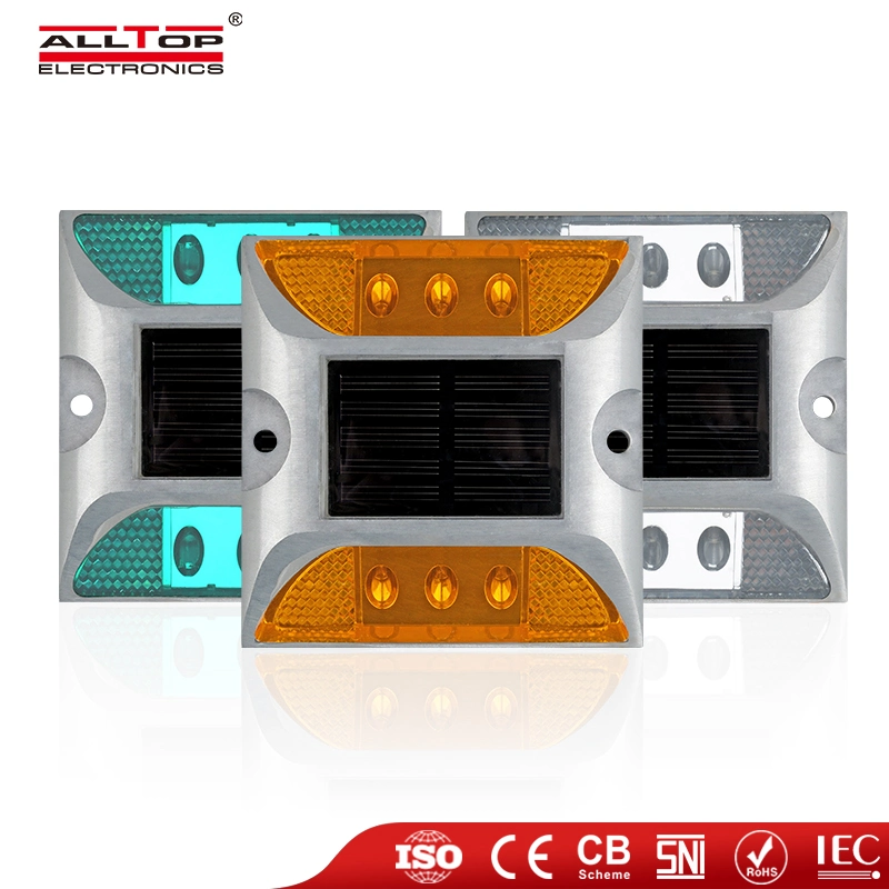 ALLTOP Hochwertige Aluminium Outdoor IP65 wasserdichte Solar Road LED Reflektor