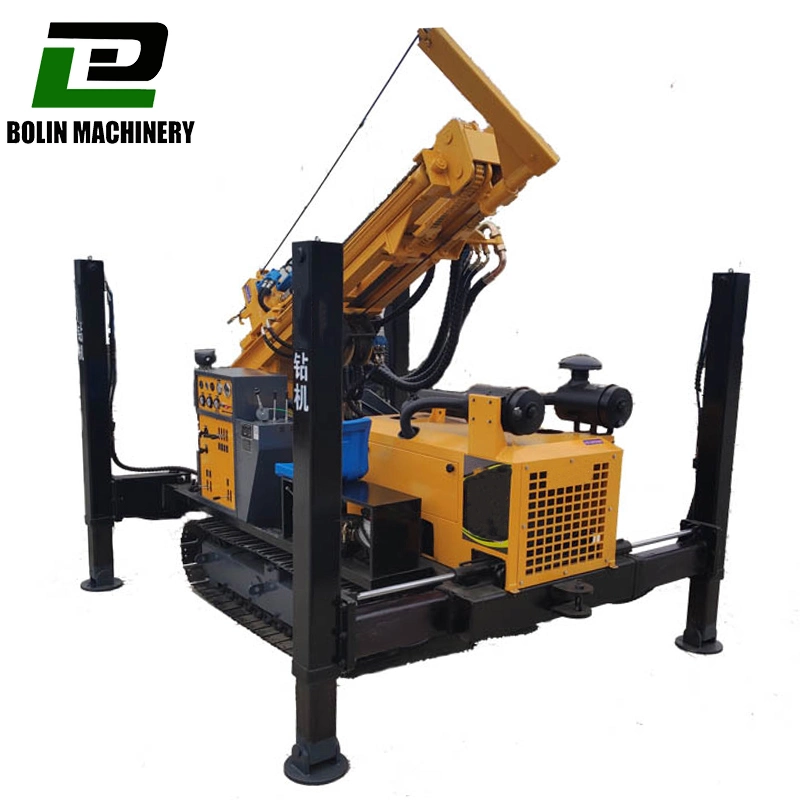 Deep Hydraulic Borehole Water Well Drilling Rig Machine 150m to 200m Top Drive Hydraulic Rotary Drilling 140-325mm