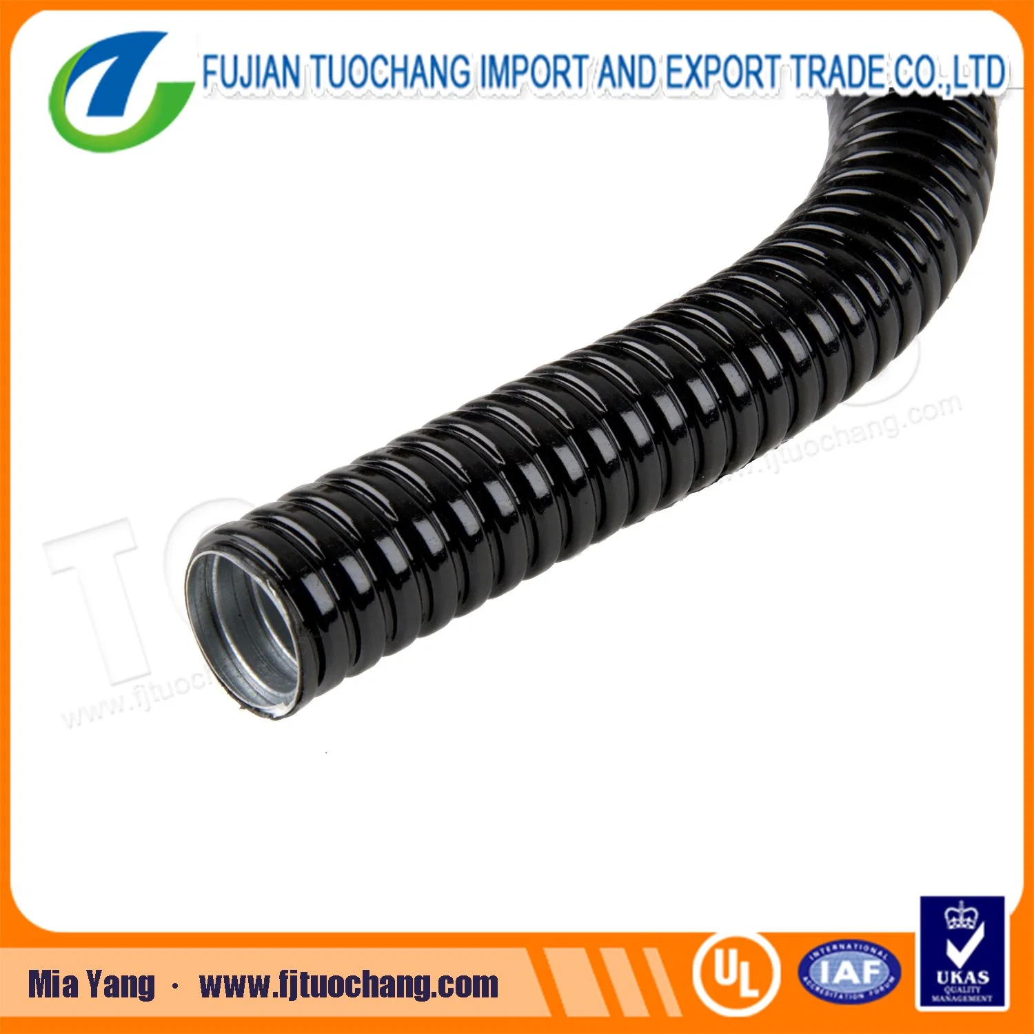 PVC Coated Flexible Corrugated Electrical Conduit Pipes