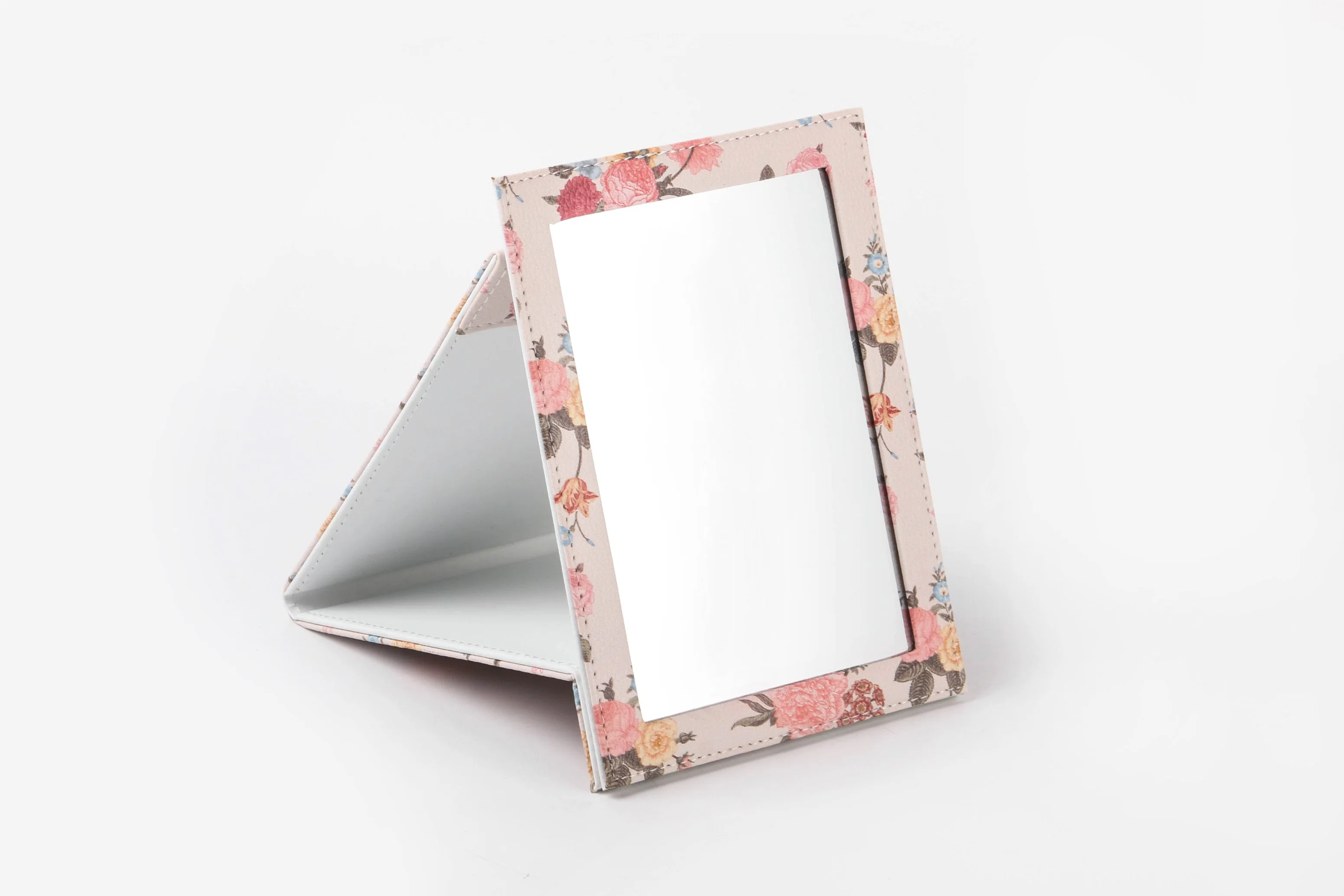 Wholesale/Supplier New Material Vanity Table Stand Custom Leather Small Make up Mirror