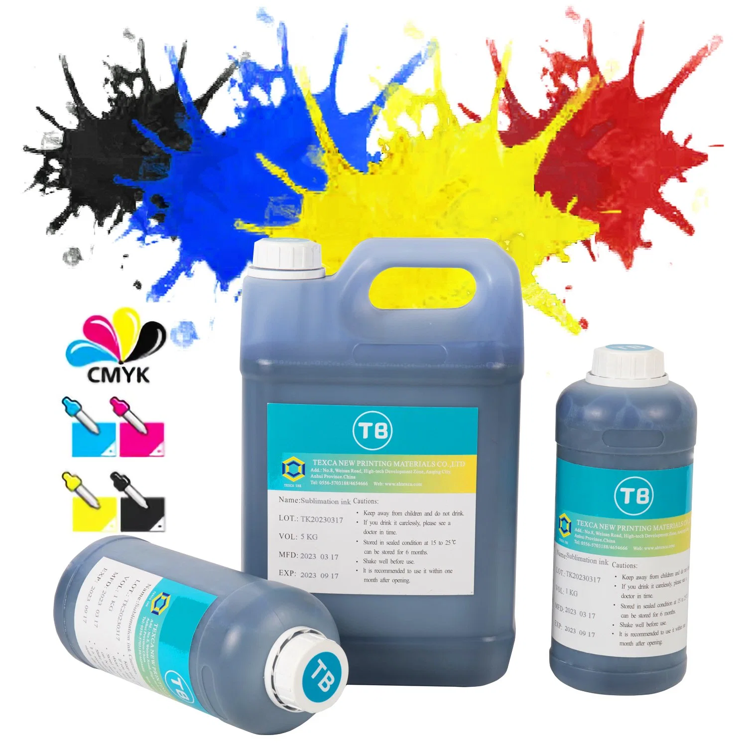 Sublimation Printing Inks Water Based Pigment Ink Supply T-Shirt Printing Textile 1kg 5kg