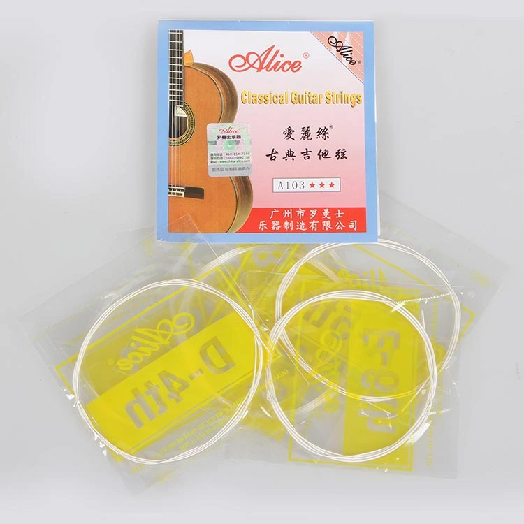 OEM High Quality Guitar Kits Alice A103 Nylon Guitar Strings Steel 6 String Classical Guitar Accessory Guitar Strings