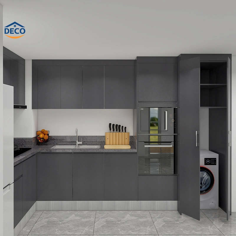 One-Stop Customization Kitchen Design Free 3D Modern Home Furniture Kitchen Cabinet Units L Shape Kitchen