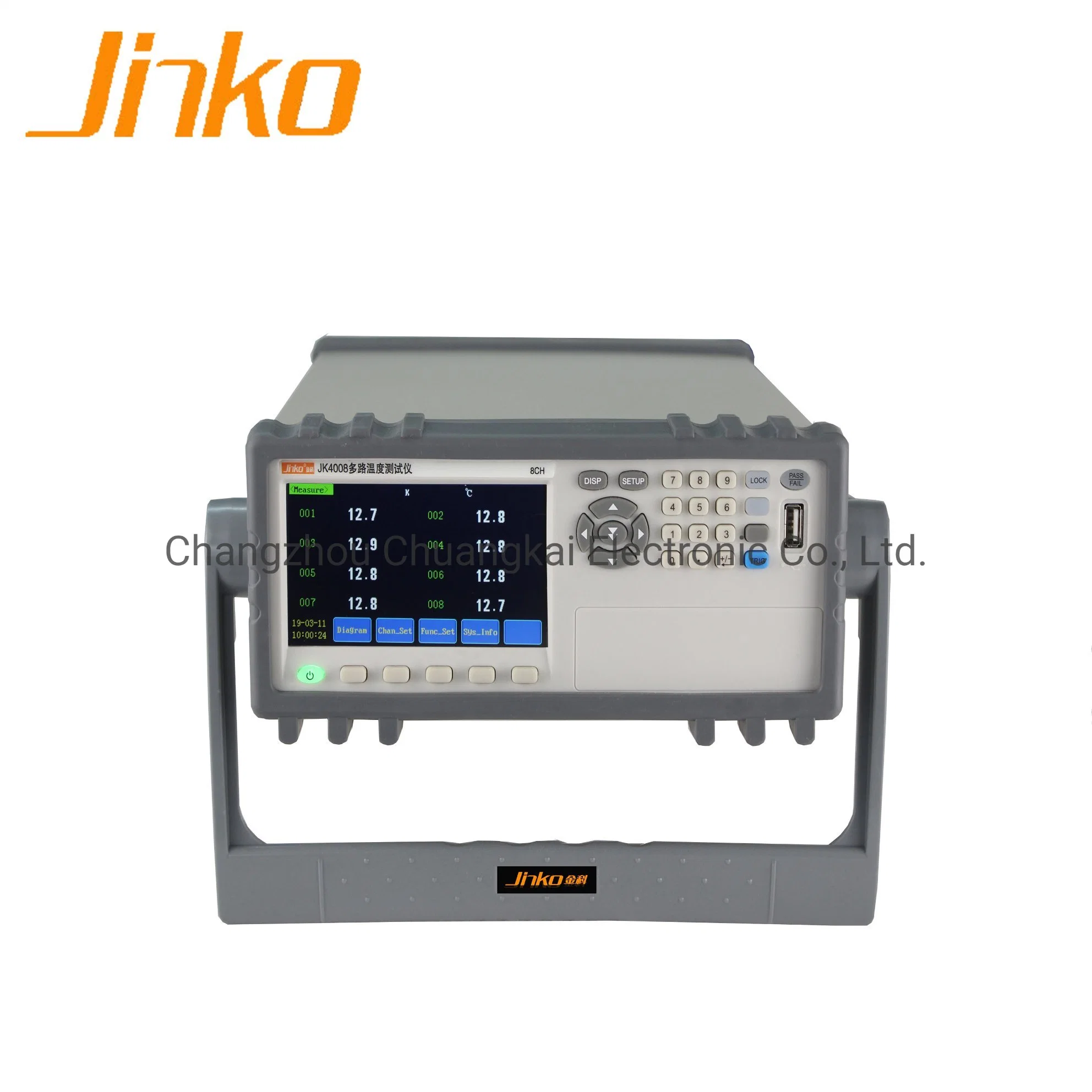 Jk4008 Multichannel Temperature Meter Temperature Data Recorder Display 8 Channels