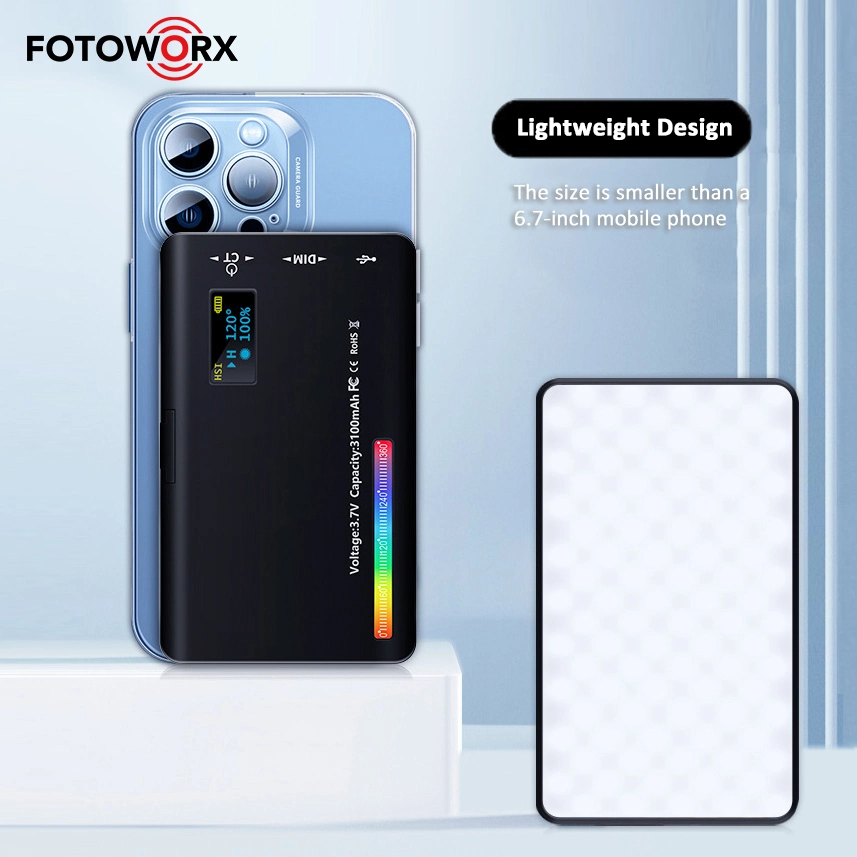 Luz de vídeo LED Fotoworx para fotografía en streaming en directo