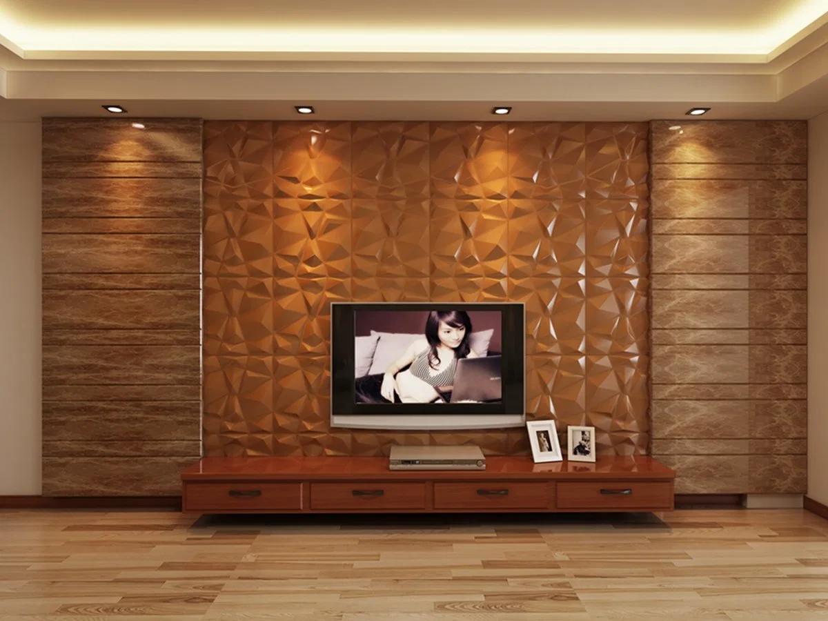 Wallart 3D Wall Panel Soft Leather Embossed Wall Covering