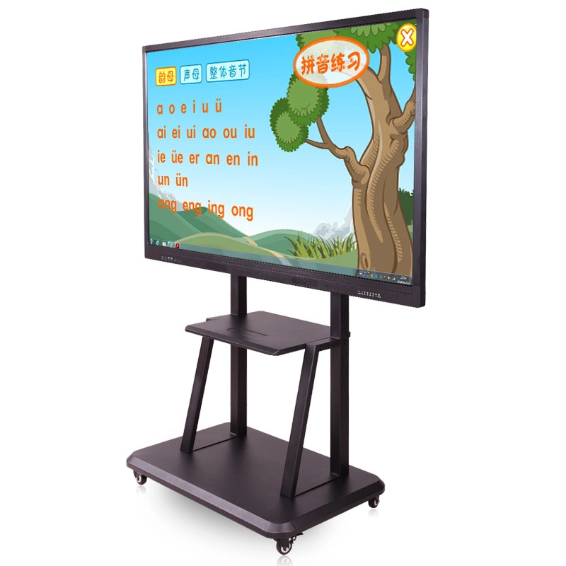 شاشة لمس تفاعلية رقمية بقياس 84 بوصة عند الوقوف 55 70 مجانًا مجلس الكتابة الذكي للتعليم