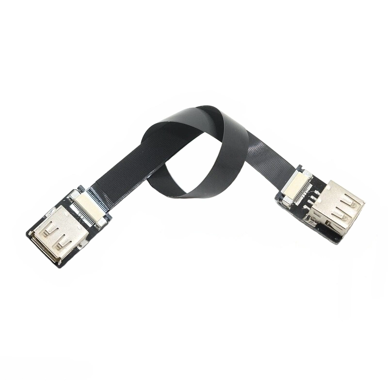 USB Female to USB Female Flat Flexible Extension Cable