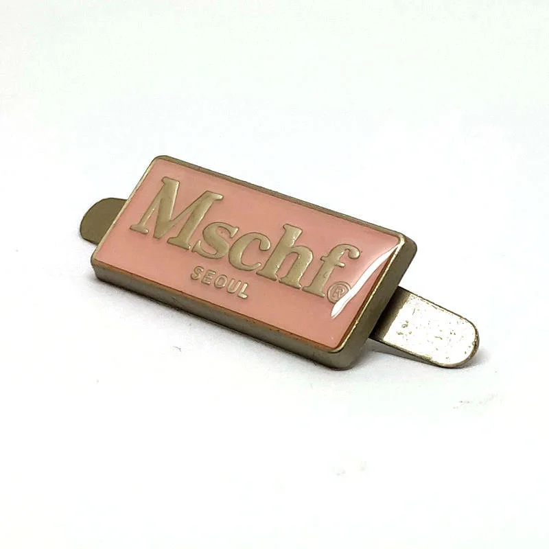 Name Plate Logo Tag Schuhe Metall Markenetiketten für Handtasche Kleidung