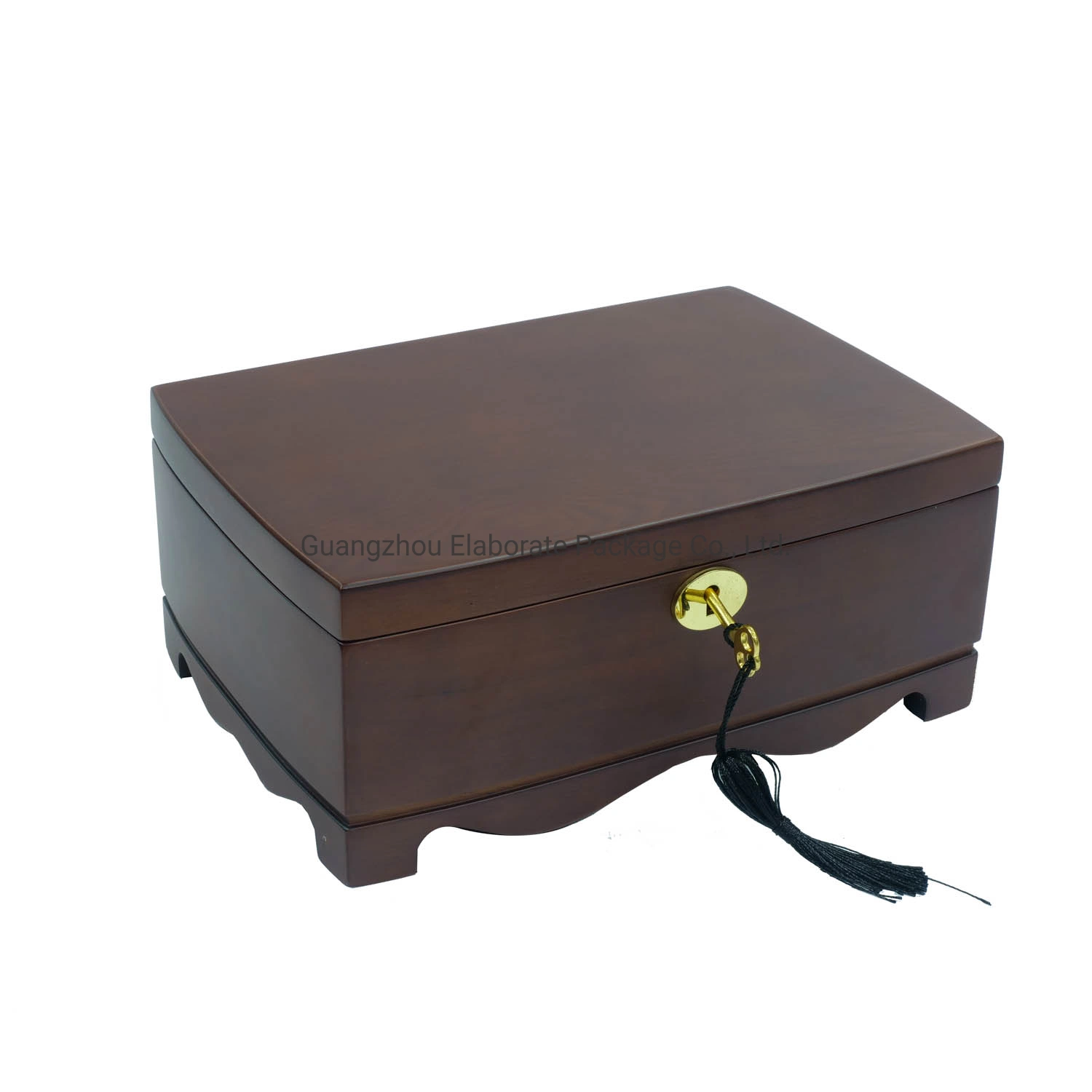 Customized Vintage Solid Wood Jewellery Storage Collection Box Wooden Packing Gift Case with Lock