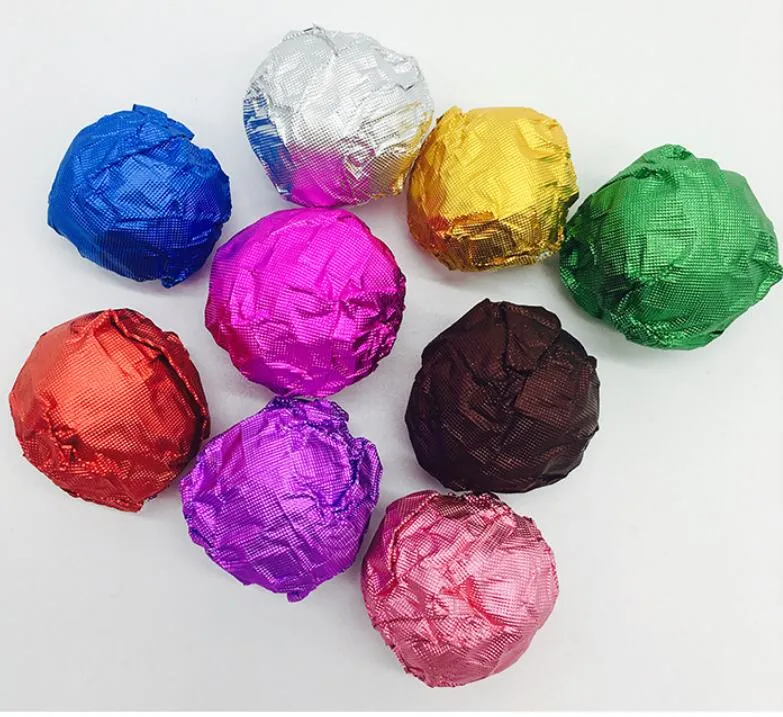 Wholesale 10*10 Color Aluminum Foil Chocolate Foil Tea Packaging Aluminum Foil Paper TF1004