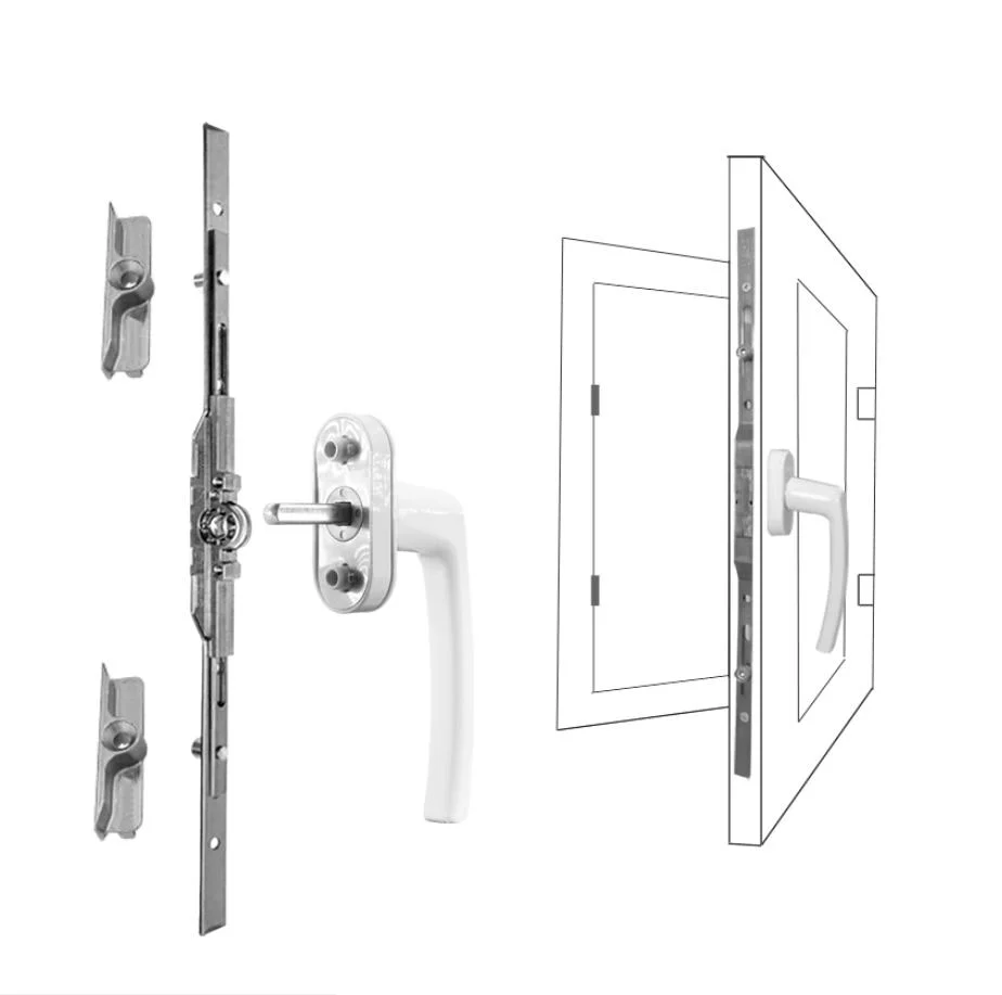 UPVC Door Inward Sliding Window Handle with Aluminum Material Nisen HD03