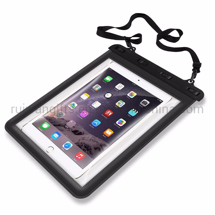 PVC Waterproof Pouch for iPad with Double Zip Closure