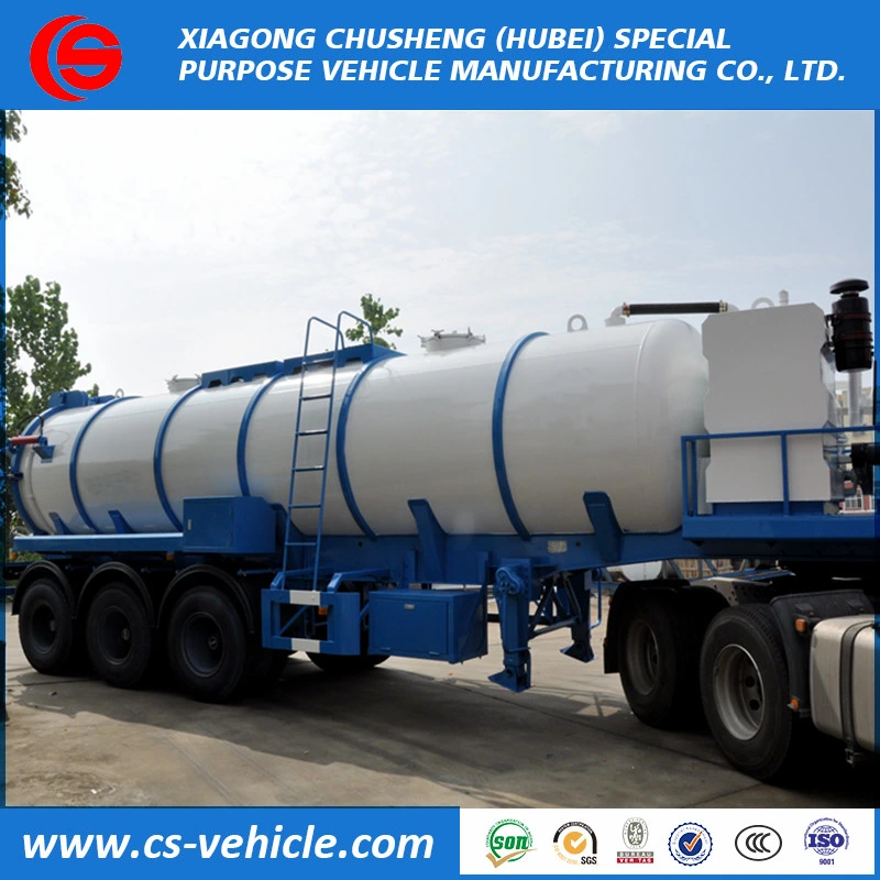 3 Axle 20000L Vacuum Sewage Suction Trailer