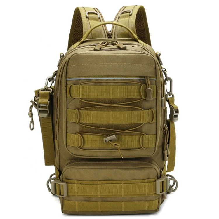 La pesca Daypack Mochila Dual-Use bolsas de hombro única táctica de camuflaje Bolsa pecho Deportes