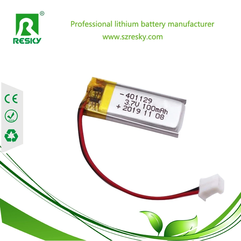 3.7V Rechargeable Lithium Polymer Battery 401430 for Bluetooth Headset