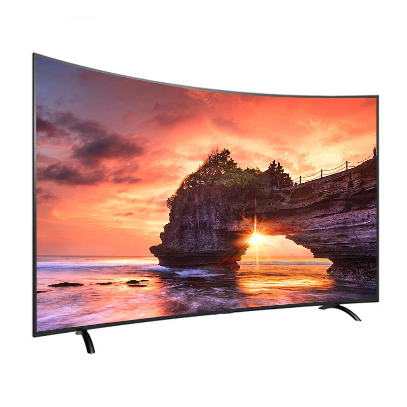 Wholesale Curved Screen TV LED Television 4K Smart TV 32 43 50 55 65 Inch Digital DVB-T2s2