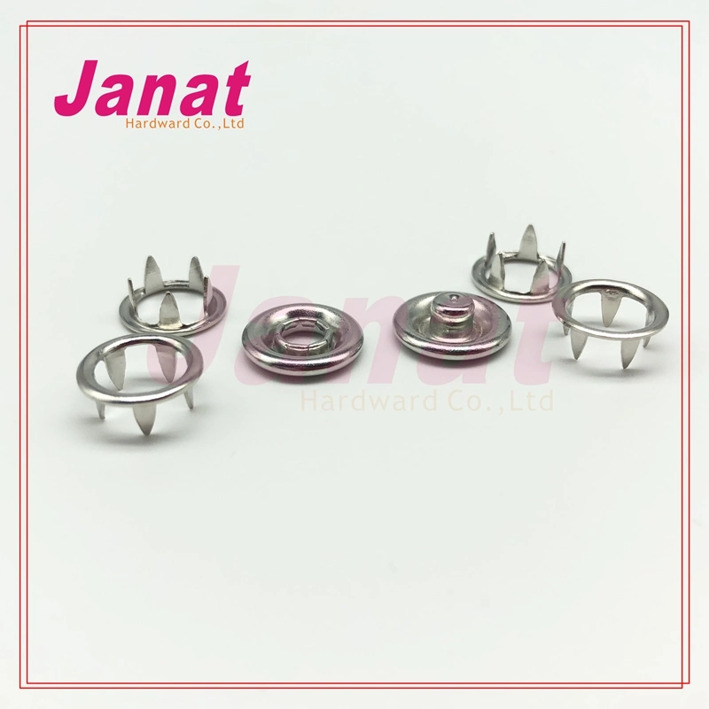 222# H65 Metal Ring Type Five Leg Snap Button for Baby Clothing