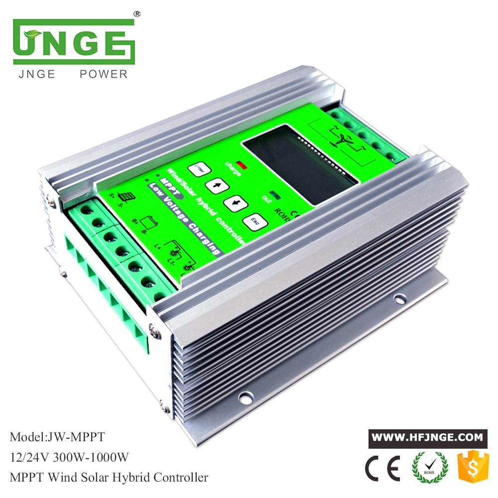 800W MPPT Solar Wind Charge Controller 12/24V Auto For 500W wind+300W solar with free dump load 24V