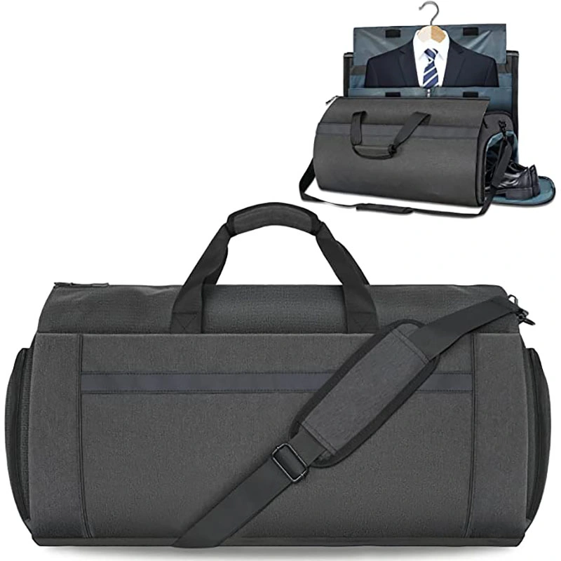 Custom Business Travel Garment Bag Suit Storage Bag with Shoe Compartment