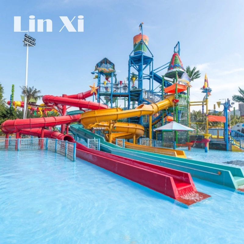 Factory Customized New Outdoor Adult Water Park Fiberglass Forest Slide Children's Amusement Park Equipment31s